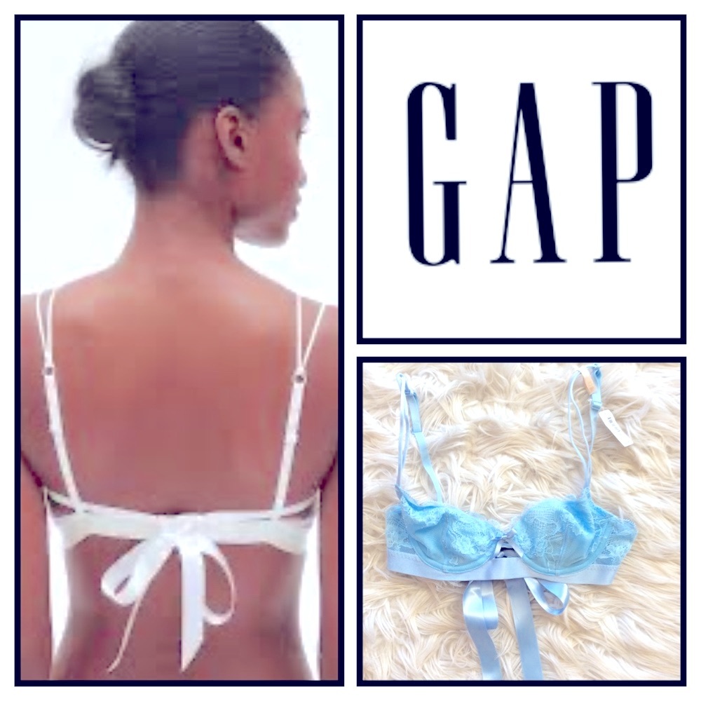 NWT Gap Bridal Tie Back Lace Bra